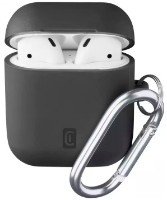 Husă pentru căști Cellularline Bounce Airpods 1/2 Black