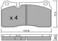Комплект тормозных колодок ICER 181789 фото №2 — интернет-магазин Desire.md