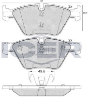 Комплект тормозных колодок ICER 181795 фото №2 — интернет-магазин Desire.md