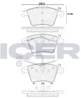 Комплект тормозных колодок ICER 181778 фото №2 — интернет-магазин Desire.md