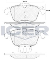 Комплект тормозных колодок ICER 181775 фото №2 — интернет-магазин Desire.md