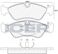 Комплект тормозных колодок ICER 180758 фото №2 — интернет-магазин Desire.md