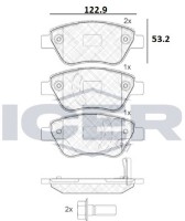 Комплект тормозных колодок ICER 181810 фото №2 — интернет-магазин Desire.md