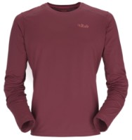 Hanorac pentru bărbați Rab Force LS Tee L Oxblood Red imaginea #1 — magazin online Desire.md