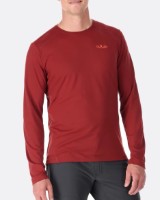 Hanorac pentru bărbați Rab Force LS Tee M Oxblood Red imaginea #2 — magazin online Desire.md