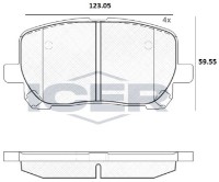Комплект тормозных колодок ICER 181820 фото №2 — интернет-магазин Desire.md