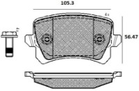 Комплект тормозных колодок ICER 181857 фото №2 — интернет-магазин Desire.md