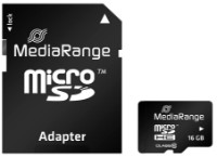 Сard de memorie MediaRange microSDHC™ Class 10 + SD adapter 16Gb (MR958)