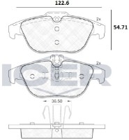 Комплект тормозных колодок ICER 181863 фото №2 — интернет-магазин Desire.md