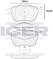 Комплект тормозных колодок ICER 181866 фото №2 — интернет-магазин Desire.md