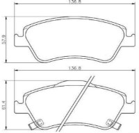 Комплект тормозных колодок ICER 181869 фото №2 — интернет-магазин Desire.md