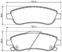 Комплект тормозных колодок ICER 181887 фото №2 — интернет-магазин Desire.md