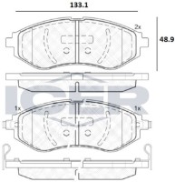 Комплект тормозных колодок ICER 182040 фото №2 — интернет-магазин Desire.md