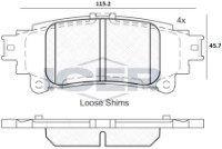 Set placute frână ICER 182050 imaginea #2 — magazin online Desire.md