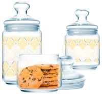 Банки для хранения Luminarc Hedgery Gold (Q9983) 3pcs фото №1 — интернет-магазин Desire.md