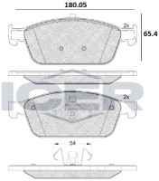 Комплект тормозных колодок ICER 182134 фото №2 — интернет-магазин Desire.md