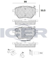 Set placute frână ICER 182162 imaginea #2 — magazin online Desire.md