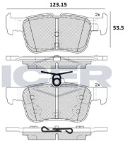 Комплект тормозных колодок ICER 182198-200 фото №2 — интернет-магазин Desire.md