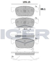 Set placute frână ICER 182221 imaginea #2 — magazin online Desire.md