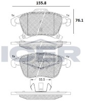 Set placute frână ICER 182231 imaginea #2 — magazin online Desire.md