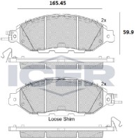 Set placute frână ICER 182234 imaginea #2 — magazin online Desire.md