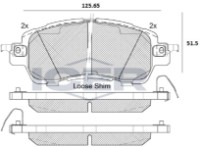 Комплект тормозных колодок ICER 182235 фото №2 — интернет-магазин Desire.md