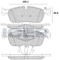 Set placute frână ICER 182236 imaginea #2 — magazin online Desire.md