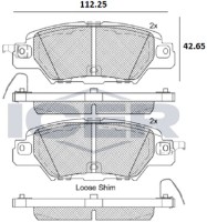 Комплект тормозных колодок ICER 182258 фото №2 — интернет-магазин Desire.md