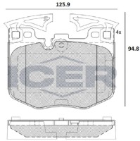 Set placute frână ICER 182280 imaginea #2 — magazin online Desire.md