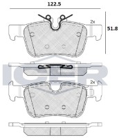 Комплект тормозных колодок ICER 182327 фото №2 — интернет-магазин Desire.md
