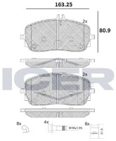 Set placute frână ICER 182331 imaginea #2 — magazin online Desire.md