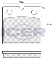 Комплект тормозных колодок ICER 182361 фото №2 — интернет-магазин Desire.md
