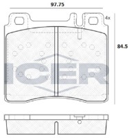 Set placute frână ICER IC-181158 imaginea #2 — magazin online Desire.md