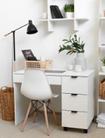 Masa de birou Fabrik Home ARM Alb Frasin imaginea #5 — magazin online Desire.md