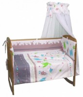 Детское постельное белье Polini Kids Монстрики 7 предметов 140х70