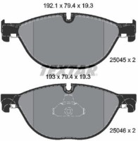 Комплект тормозных колодок TEXTAR 2504501 фото №2 — интернет-магазин Desire.md