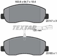 Комплект тормозных колодок TEXTAR 2514701 фото №2 — интернет-магазин Desire.md