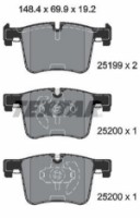 Комплект тормозных колодок TEXTAR 2519901 фото №2 — интернет-магазин Desire.md