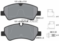 Комплект тормозных колодок TEXTAR 2560301 фото №2 — интернет-магазин Desire.md