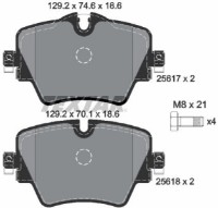 Комплект тормозных колодок TEXTAR 2561701 фото №2 — интернет-магазин Desire.md