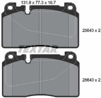 Set placute frână TEXTAR 2564301 imaginea #2 — magazin online Desire.md