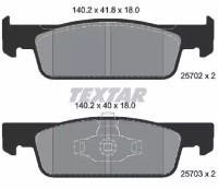Комплект тормозных колодок TEXTAR 2570201 фото №2 — интернет-магазин Desire.md