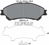 Set placute frână TEXTAR 2597901 imaginea #2 — magazin online Desire.md