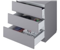 Детский комод Polini Kids Simple 1980 Cерый/Белый фото №3 — интернет-магазин Desire.md