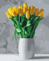 Картина по номерам Brushme Букеты из желтых тюльпанов (BS52639)