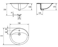 Lavoar Cersanit Calla 54 (K11-0096) imaginea #3 — magazin online Desire.md