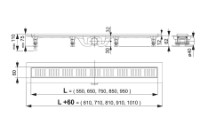 Трап для душа Alcaplast APZ10-850M (10402) фото №2 — интернет-магазин Desire.md