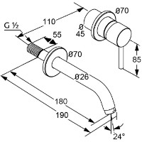 Смеситель для умывальника Kludi Bozz (382440576) фото №2 — интернет-магазин Desire.md