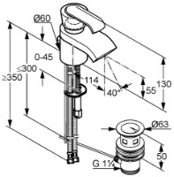 Смеситель для умывальника Kludi Joop (550240575) фото №2 — интернет-магазин Desire.md