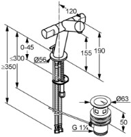 Смеситель для умывальника Kludi New Waves (571140530) фото №2 — интернет-магазин Desire.md